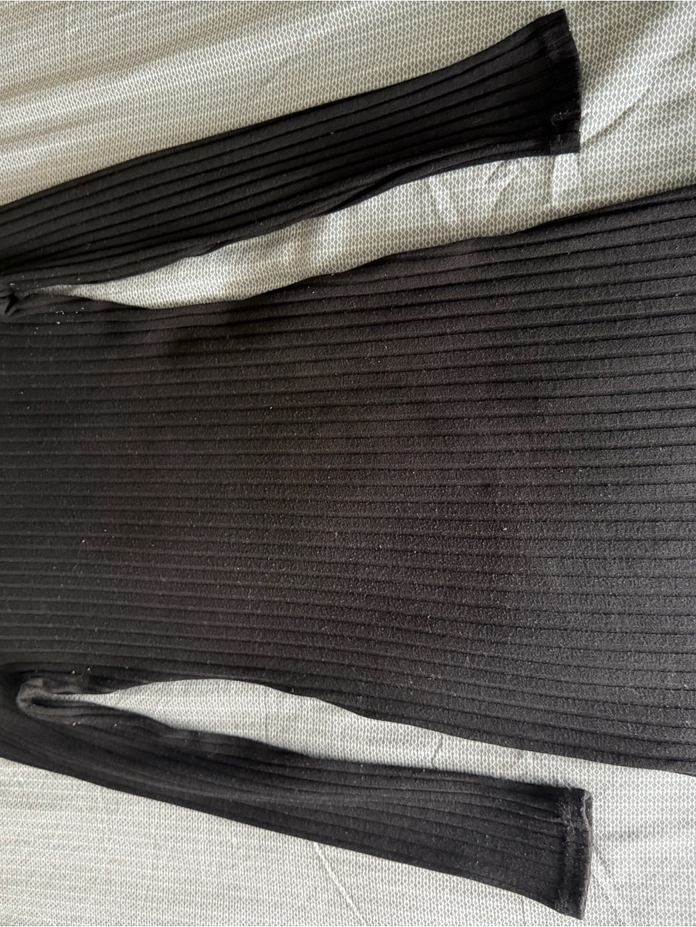 Forever 21 Black Ribbed Knit Legging Top